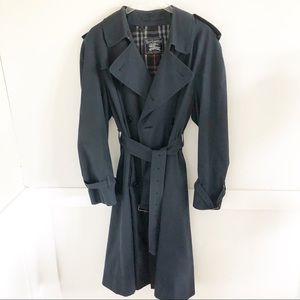Vintage Burberry Trench Coat Navy 42 Regul…